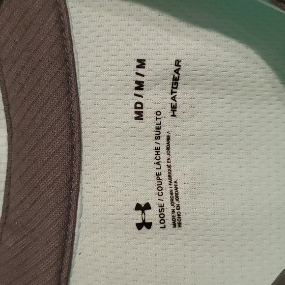 New Under Armour Men's M light blue polo style short sleeve shirt - Picture 2 of 5